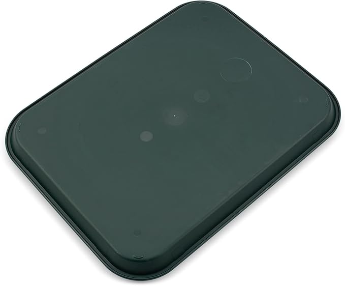 Carlisle FoodService Products Cafe Plastic Fast Food Tray for Cafeteria, 14" x 18", Green (Pack of 2)
