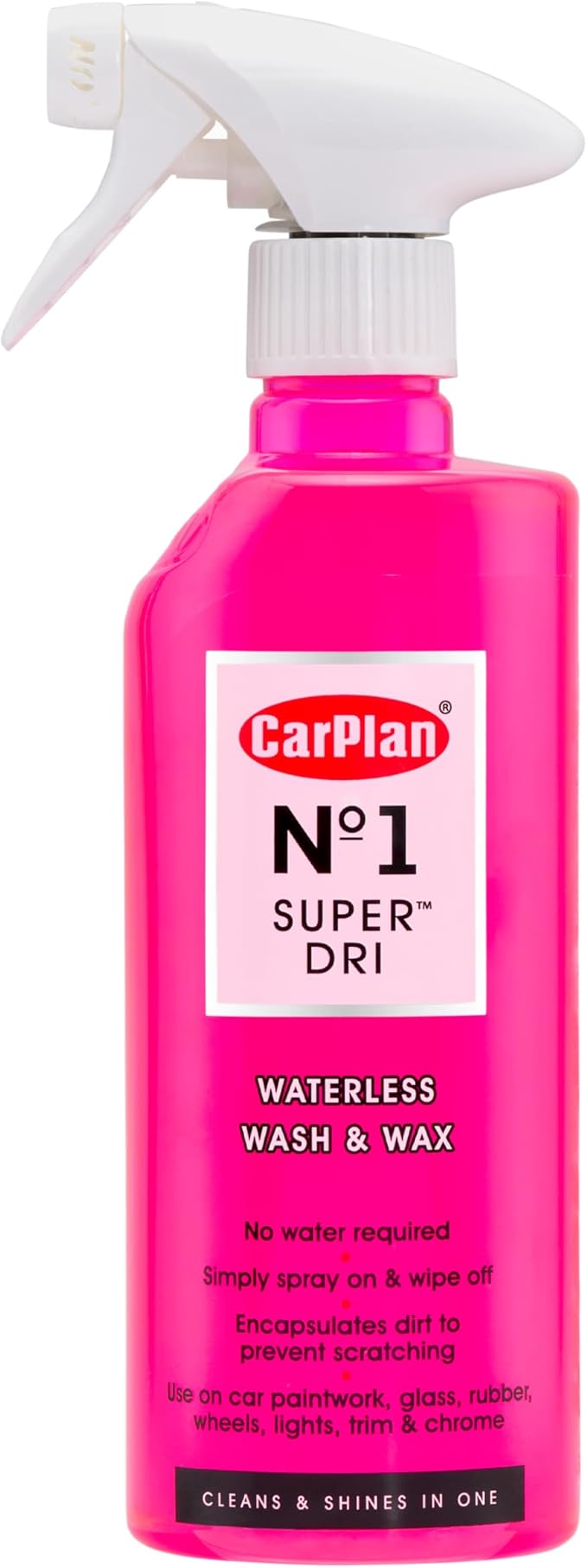 CarPlan No.1 Super Dri Waterless Car Wash & Wax, 21 Fl Oz