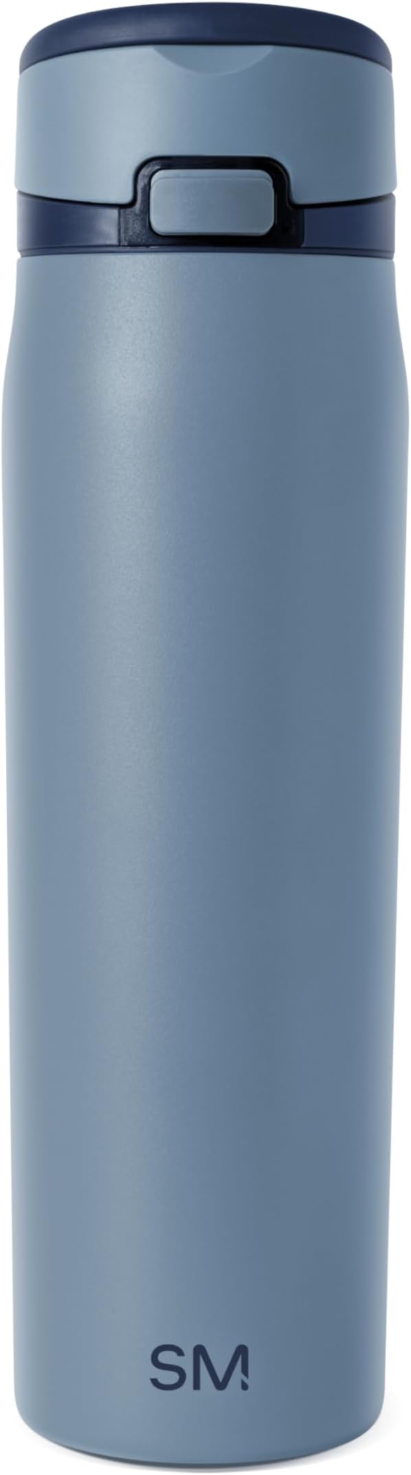 Simple Modern Mesa Loop Water Bottle with Covered Straw and Handle | 24oz Cup Holder Friendly Insulated Stainless Steel Bottles for Travel, Sports and School | Deep Dune
