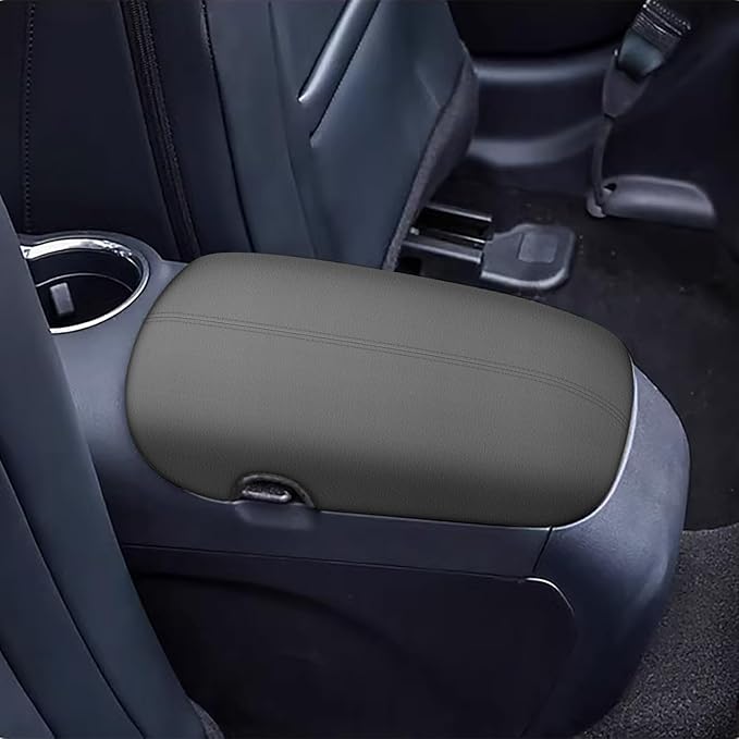 AOMSAZTO Center Console Covers for 2015-2021 2022 2023 Ford Mustang Armrest Pad Black