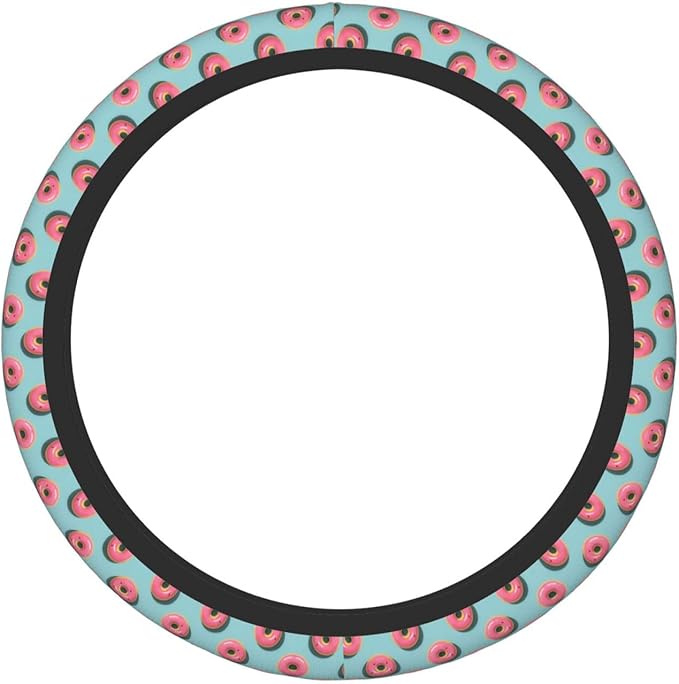 Neoprene Steering Wheel Cover Donuts Pattern Car Steering Wheel Cover Universal Fit for Most Cars
