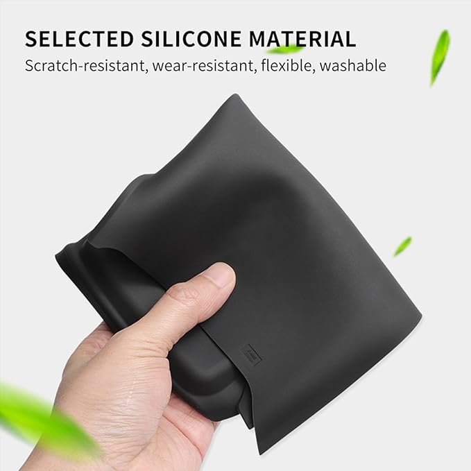 Wireless Charging Anti-Slip Mat for 2026 2025 2024 Toyota Grand Highlander Soft Silicone Anti-Scratch Car Center Console Phone Charger Protective Pad Liner Interior Accessories (Black)