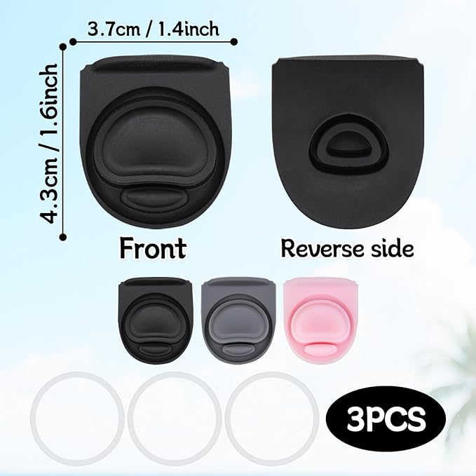 3 Sets Replacement Seal Stopper and O Ring Gasket Compatible with Owala FreeSip 24oz 32oz,Water Bottle Lid Insert Cap Rubber Seal Parts for Owala 16/19/24/32/40oz Mouth Piece Accessories Z3K9