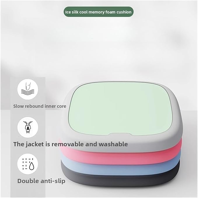 Memory Foam Car Seat Cushions with Lumbar Support - Cool and Breathable Comfort for Car and Office Seats(B,35x35cm)