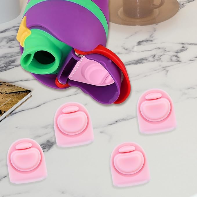 4 Pcs Replacement Rubber Seal Stopper Compatible with Owala FreeSip,Water Bottle Top Gasket Lid for Owala 16/19/24/32/40oz Bottle Mouth Cap Silicone Stoppers Parts Insert Accessories 2PB-2