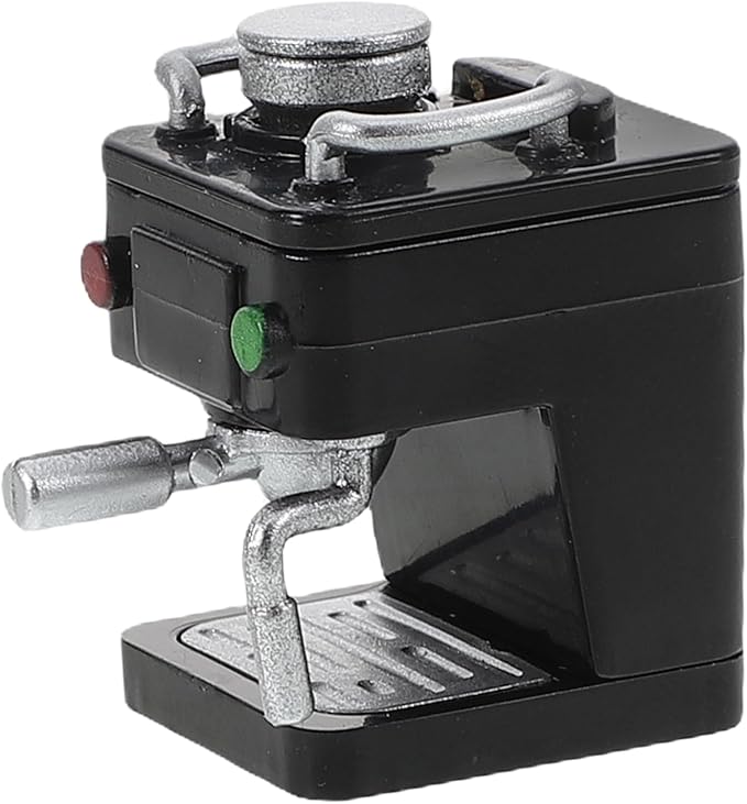TOYANDONA Dollhouse Coffee Maker - Realistic Miniature Espresso Machine Dollhouse Accessories for Doll House Kitchen Coffee Shop Decorations