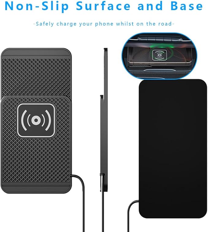 Wireless Charging Pad for Car for Ineos Automotive Grenadier 2023-2025, Non-Slip Type C/USB 20W Fast Phone Charging Pad DIY Trim-to-Fit No Interior Damage,A&USB