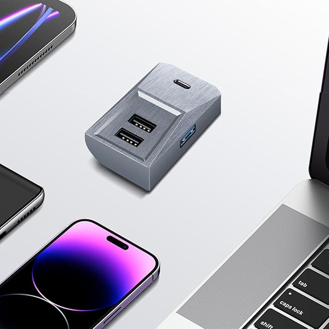 Fast Charging for Car USB Hub Fit Center Console Adapter Glove Box Flocking Charging Station