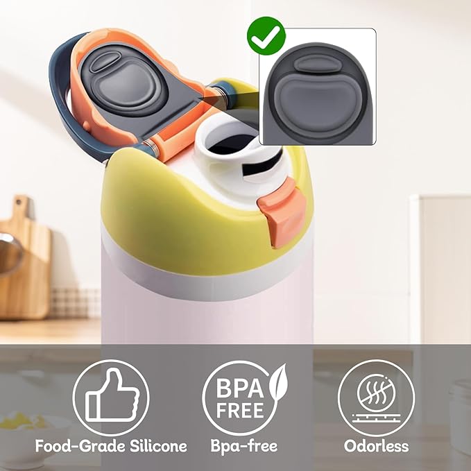 2pcs Replacement Rubber Stopper Seal Compatible with Owala FreeSip 24oz 32oz,Water Bottle Lid Insert Cap Silicone Seal Parts for Owala 16/19/24/32/40oz Spout Gasket Mouthpiece Accessories ZS7