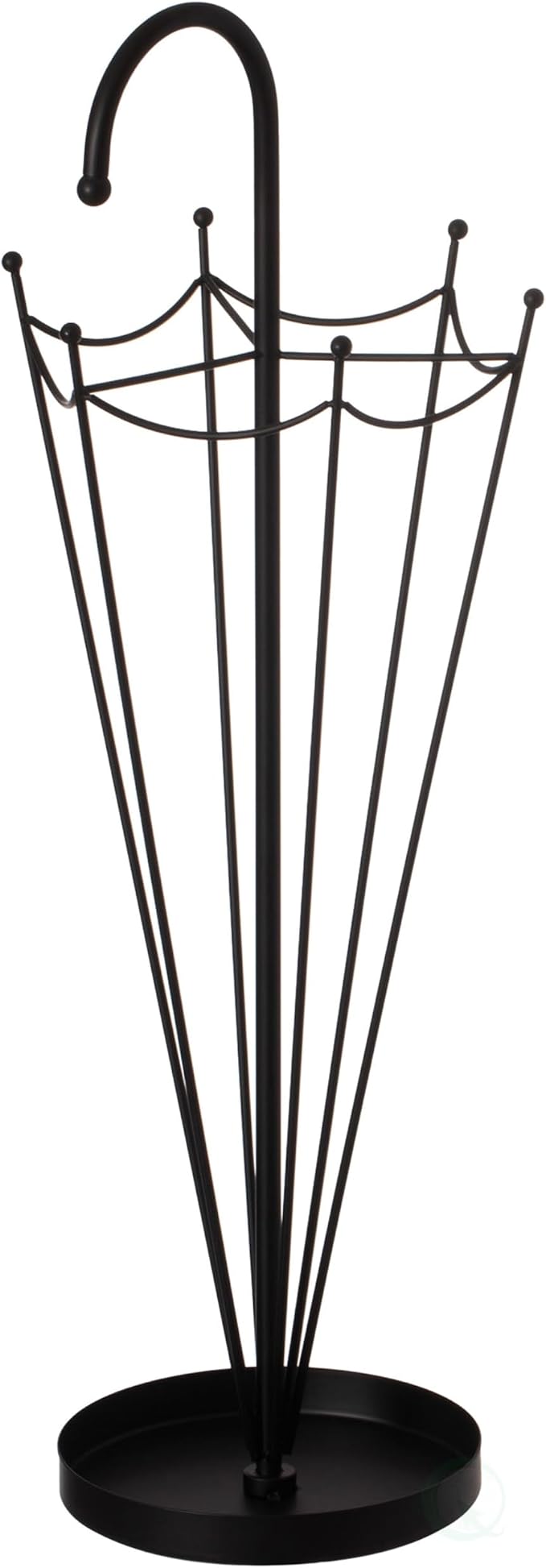 Vintiquewise Black Umbrella Holder for Entryway, Creative Umbrella Stand Indoor Outdoor, Floor Standing Umbrella Rack, Cane Stand