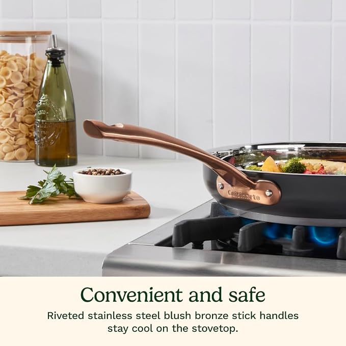 Cuisinart 11-Piece Matte Black Elegance Cookware Set, MBK89-11