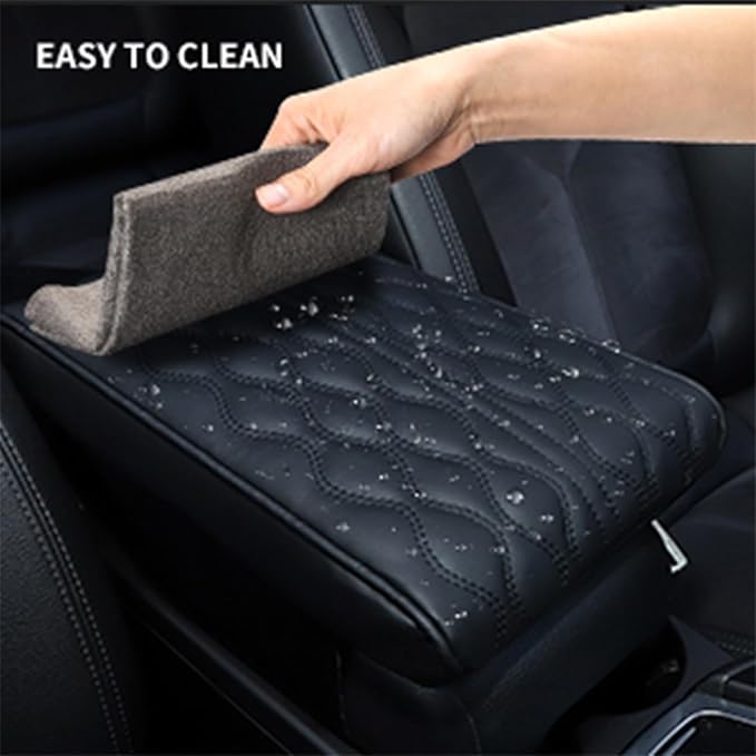 Car Armrest Pad for Mercedes Benz S Class S500 S580 S580e Waterproof Center Console Pad Car Armrest Seat Box Cover Protector Universal Arm Rest Cushion Pads,B