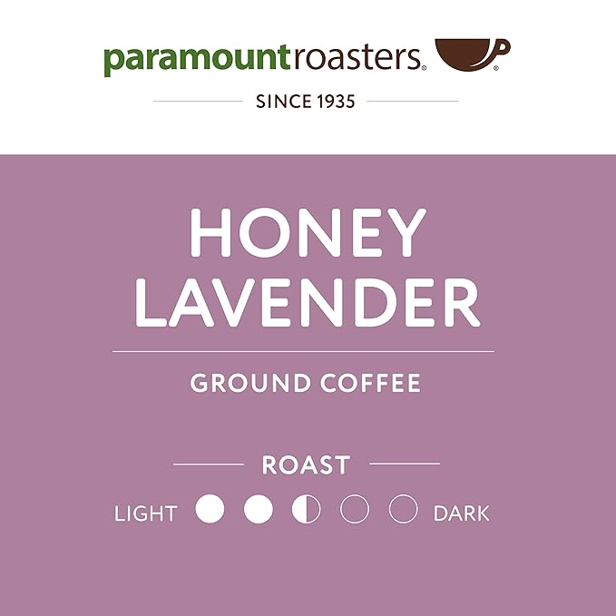 Paramount Roasters Honey Lavender Ground Coffee, 12 oz Bag (Paramount Coffee Company)