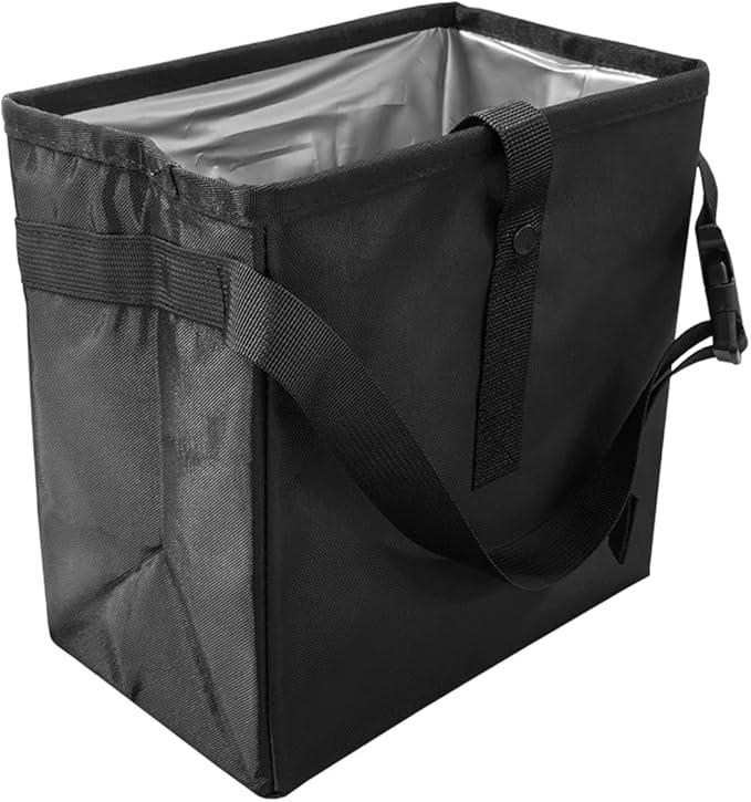Open-Top Car Trash Can- Waterproof Leakproof Hanging Car Trash Bag Auto Garbage Can for Back Seat Organizer- Large Capacity Storage Bag Auto Garbage Bin Multipurpose for Cars SUV Truck (1PC)