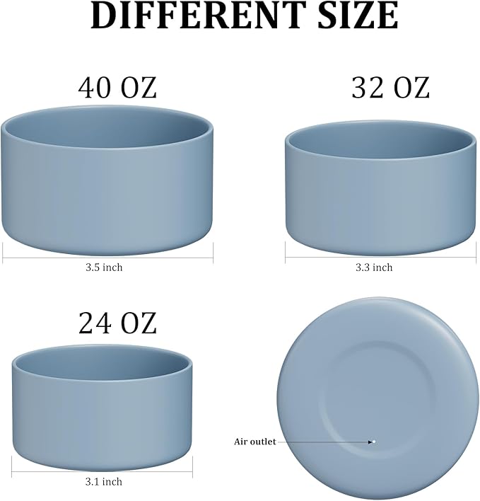 Silicone Boot for Owala Water Bottle 24/32/40 oz, Anti-Slip Protective Sleeve for FreeSip/Twist/Flip Water Bottles, BPA Free, Bottom Bumper Cover Protects Water Bottles from Scratches
