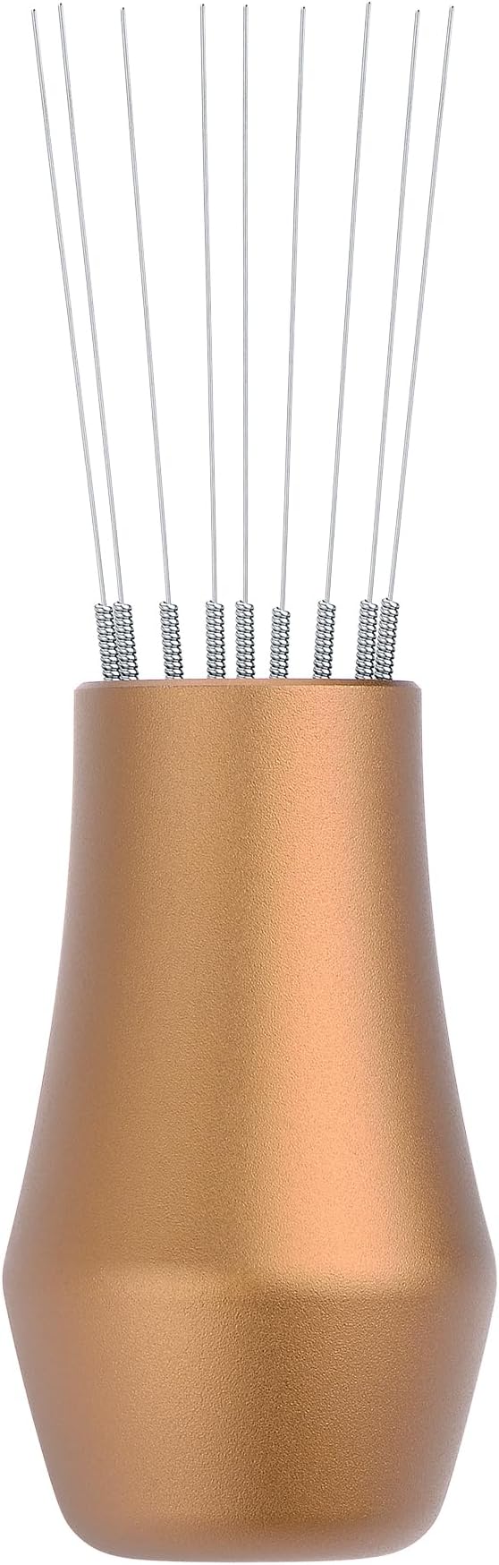 Normcore WDT Distribution Tool with Stand V3, 9 Prong Needle Espresso Stirrer, 18 Needles 0.25mm / 0.3mm Thick Spring Wires, Weiss Distribution Technique, Bronze Anodized Aluminum Handle