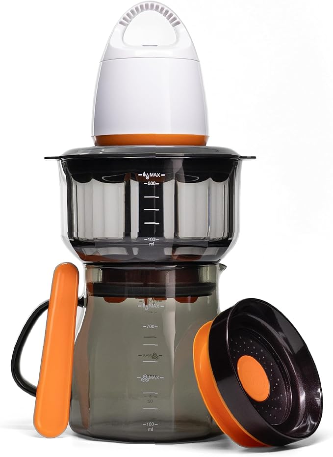 FOSA VacBrew - The Ultimate Hot & Cold Brew Vacuum Coffee Maker | 4-Program Timer with 17oz (500ml) Dual-Use Carafe (3 Programs Timer Vacuum Pump included)