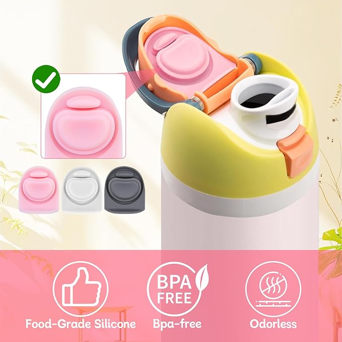 3pcs Replacement Silicone Stopper Seal Compatible with Owala FreeSip 24oz 32oz,Water Bottle Lid Cap Rubber Seal Parts for Owala 16/19/24/32/40oz Spout Gasket Mouthpiece Piece Accessories B3S3