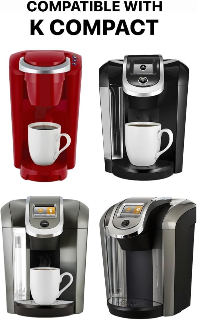 Cotton Cover Compatible with K Coffee Brewing System (K Compact, Black Check)