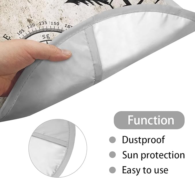 Mountain Steering Wheel Sun Cover 17 Inch Easy to Install Car Rudder Sun Heat Shield Foldable Vehicle Steering Wheel Vehicle UV Reflector Summer Essential Gift for Friends