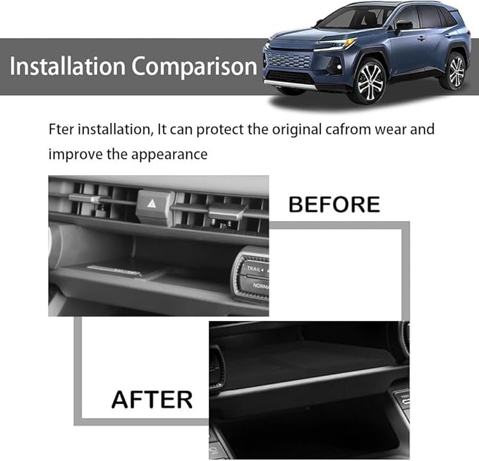 Car Wireless Charger for RAV4 2026 Silicone Material Non-Slip Upper Center Console Wireless Charging Pad Phone Charging Tray Daily Commute RAV4 Accessories