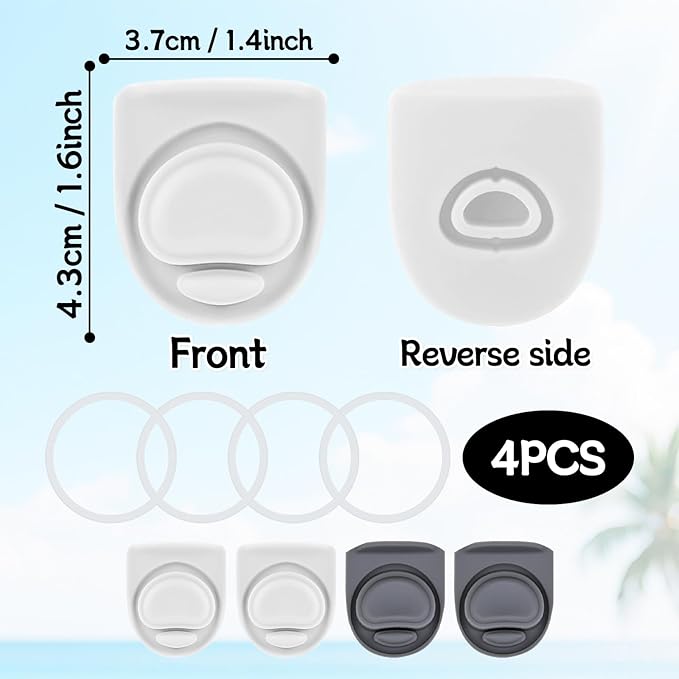 4 Sets Replacement Rubber Stopper and O Ring Gasket Compatible with Owala FreeSip 24oz 32oz,Water Bottle Lid Insert Cap Seal Parts for Owala 16/19/24/32/40oz Mouthpiece Accessories Z4K16
