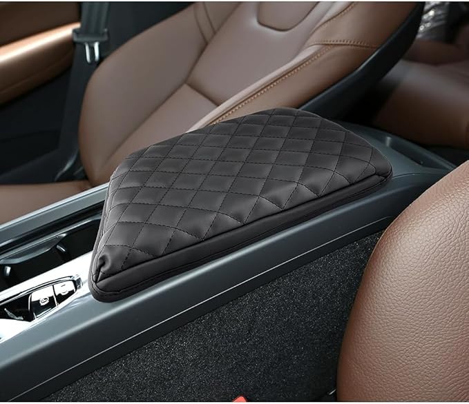 Armrest Cover for 2018-2026 Volvo XC60 (Core/Plus/Ultimate/Ultra/Black Edition/Momentum/R-Design/Inscription) Volvo XC60 Accessories Center Console Cover Protector Middle Protector PU Leather,Non-Slip