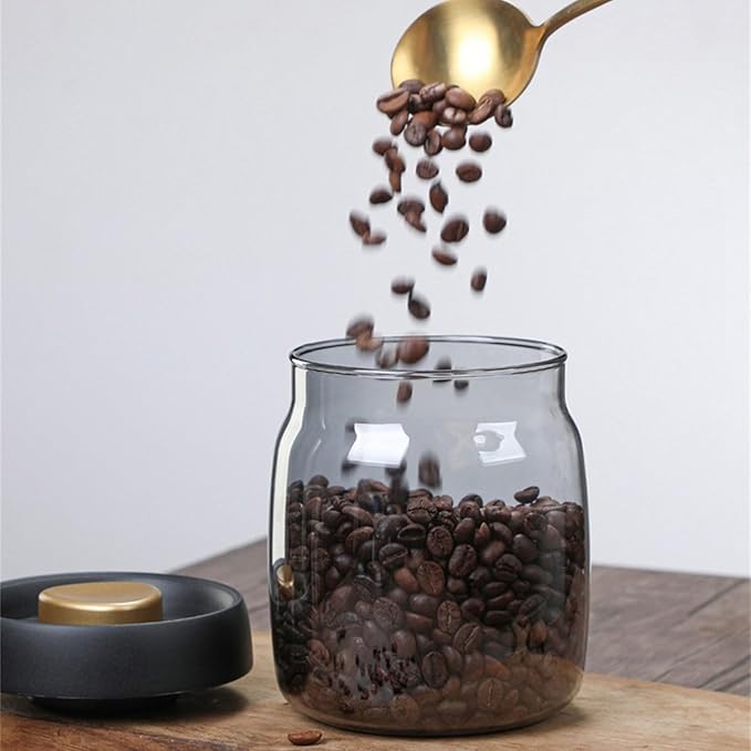 Vacuum Coffee Canister Food Storage Container Food Storage Containers Coffee Containers Clear Glass Jar