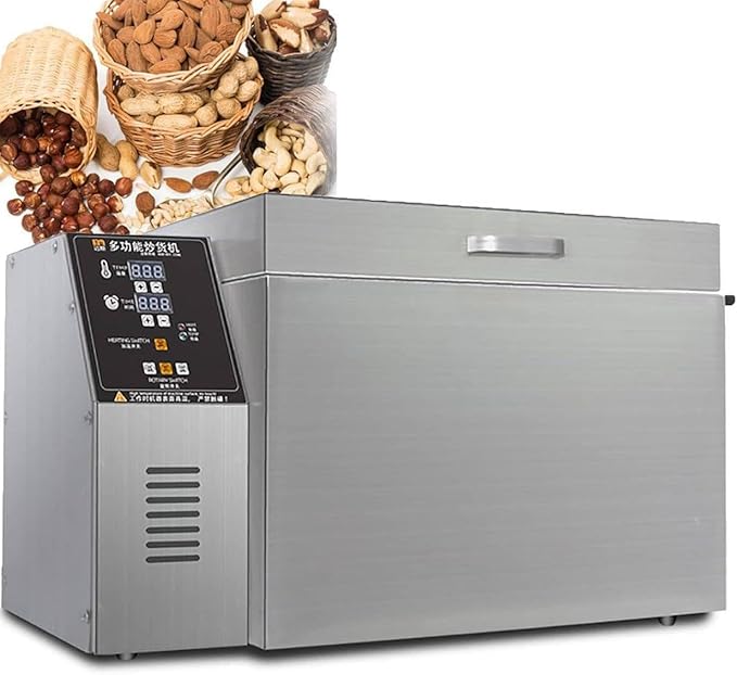 Electric Nut Roaster Machine,Commercial Coffee Roaster Machine,Automatic Timing Coffee Roasters for Home Use, Non-Stick Pan, Even Heating,for Stir-Frying Whole Grains,Type20