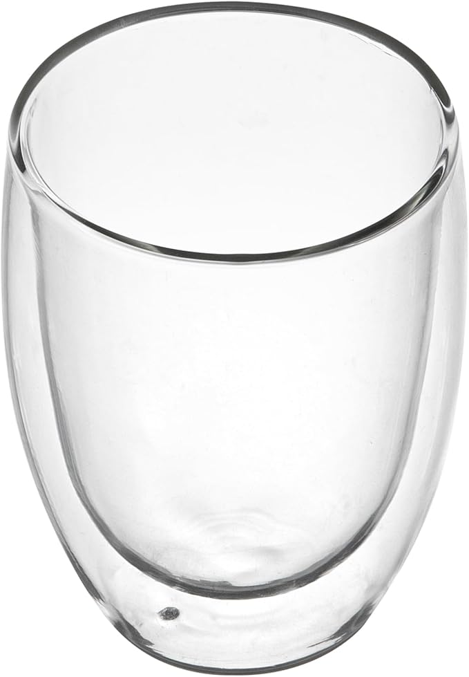 Restaurantware Coffee Cup 12 Pack of 11.8 oz Insulated Double-Wall Glass Borosilicate Coffee Cup Espresso Shot Dishwasher Safe For Hot Drinks