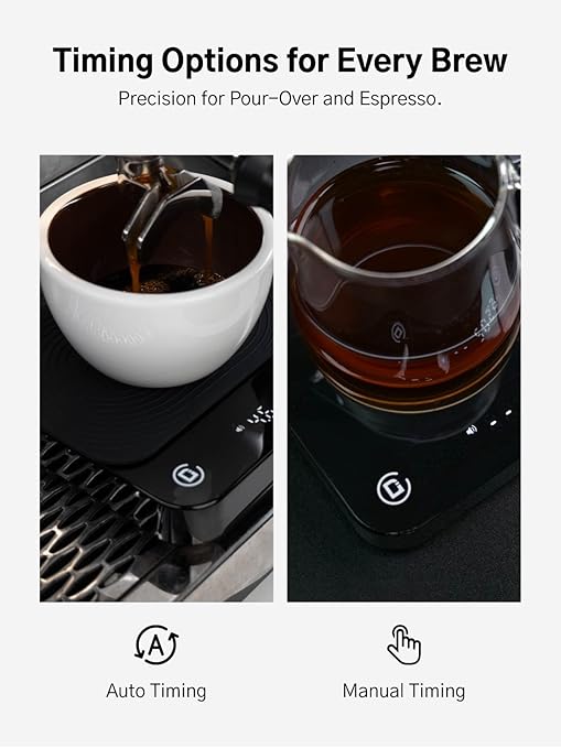 Coffee Brewing Kit with Coffee Refractometer and Coffee Scale, Flow Rate Tracking, Timer, 0.1g Precision, App Compatible, Rechargeable, Ideal for Pour Over and Espresso Brewing