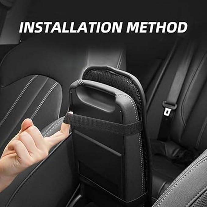 Car Armrest Pad for Cadillac SRX II 2009-2013, Waterproof Center Console Cushion Pad Cover Armrest Storage Box Mat Protection Interior Accessories,Beige