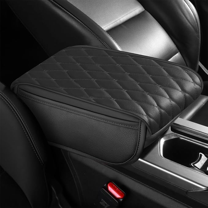 Universal Car Armrest Pad for Lexus RX|RX AL30 AL20 AL10 XU30 RX 450 350 200 270 Leather Armrest Box Center Console Cover Pad Waterproof Arm Rest Protector Decor Accessories,Black01