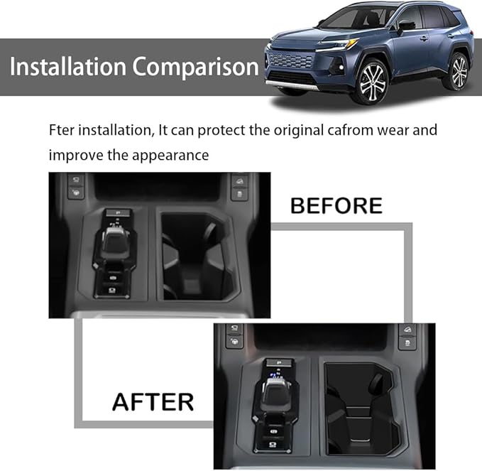 Center Console Cup Holder Inserts for RAV4 2026 Silicone Material Waterproof Anti-Slip Base Drink Holder Protector Custom Cup Holders RAV4 Accessories (Center Console Cup Holder)