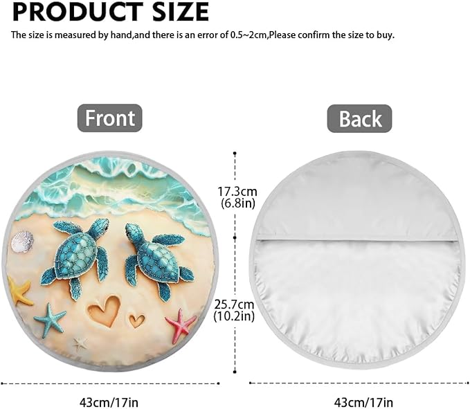 Starfish Steering Wheel Sun Shade Cover Turtle Universal Steering Wheel Cover Sunblock Cover Keep Your Car for Birthday
