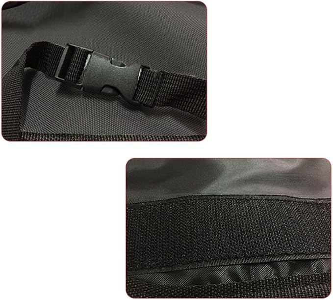 Healifty Backseat Organizer Car Storage Bag Multi Pocket Hanging Cargo Organizer for Emergency Gear Auto Supplies Outdoor Activities Straps Hook Loop Fastener Black