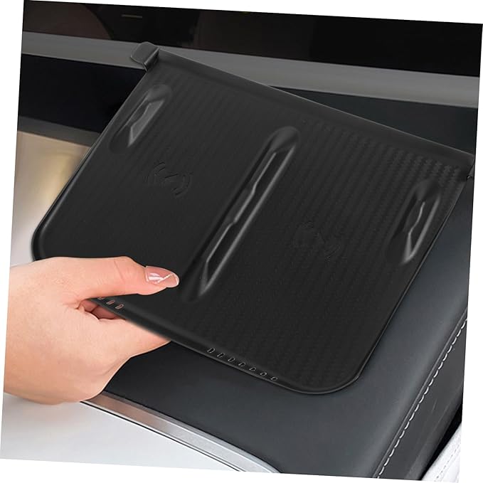 Gatuida Charging Phone Pad for Skid Silicone Mat for Center Console Upgraded Design for Secure Charging and Interior Aesthetics Black