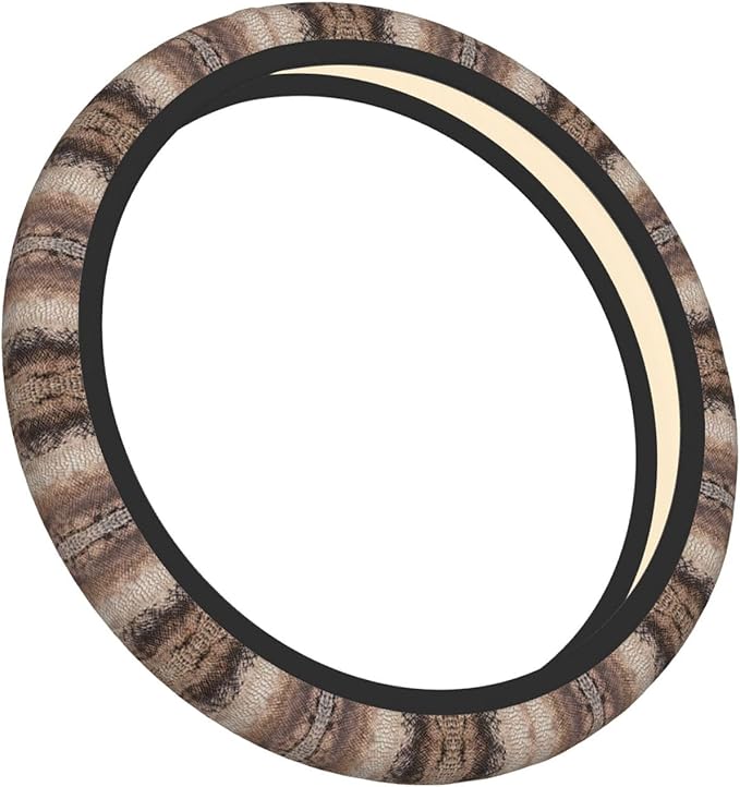 Snake Scales Car Steering Wheel Cover, 15 Inch Steering Wheel Cover Stylish Decor for Most Cars