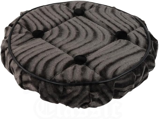 OG Lowrider Classic Bike Cruiser Bicycle Steering Wheel Cover Velour Swirl | Fits 8” Steering Wheels | Multiple Color Options | Lowrider Accessory (Charcoal)