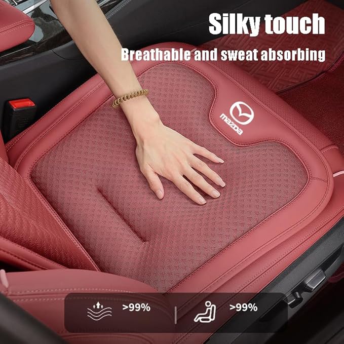 Car Seat Cushions for Mazda 2 3 5 6 MX-5 MX-30 CX3 CX-30 CX-5 CX-50 CX-7 CX-8 CX-9, Anti-Scratch Seat Cushions Breathable and Soft Car Seat Cushions Car Interior Accessories