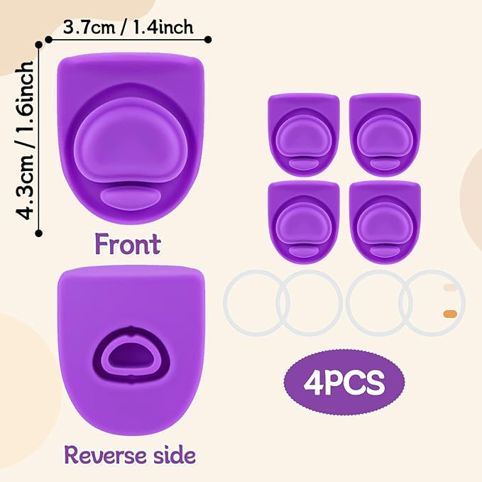 4 Sets Replacement Rubber Stopper and O Ring Gasket Compatible with Owala FreeSip 24oz 32oz,Water Bottle Lid Insert Cap Seal Parts for Owala 16/19/24/32/40oz Mouthpiece Accessories Z4K4