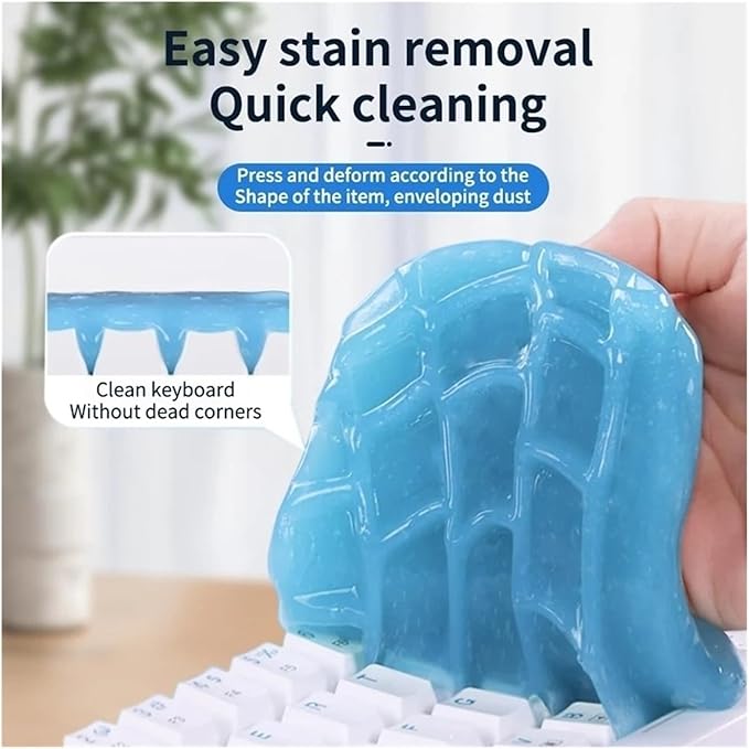 Soft Adhesive Car Cleaning Gel for Interior Removal - Effective Car Detailing(Xj240409828-1pc-001)