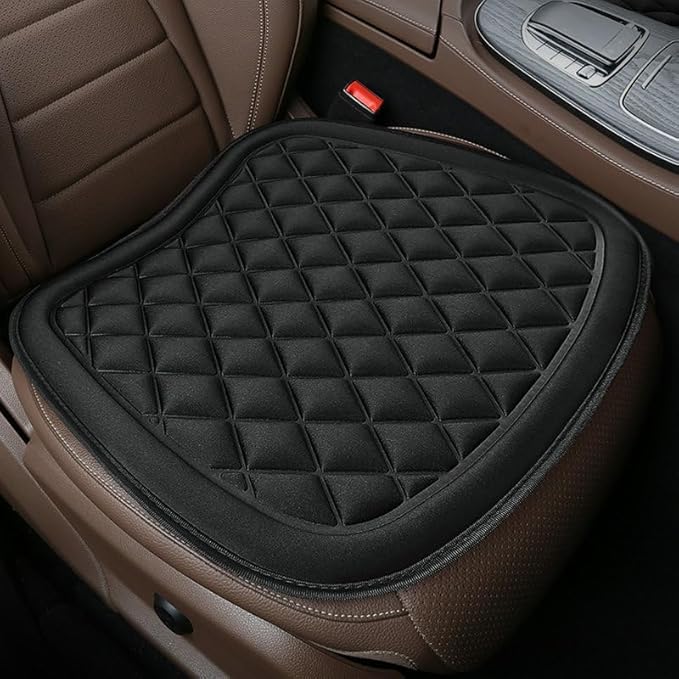Premium Car Seat Cushion for BMW X1/X2/X3/X4/X5/X6/X7/X8/Z4, Sciatica and Back Pain Relief for Long Drives, Breathable Washable Car Decor Cover,A Black-1 Front Row