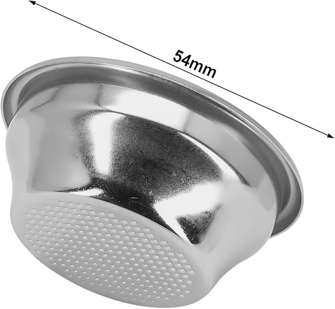 54mm Non Pressurized Filter Basket,For Breville Portafilter Coffee Filter Basket Non Pressurized Filter Basket, 10 Grams of Powder Capacity -1 Pack