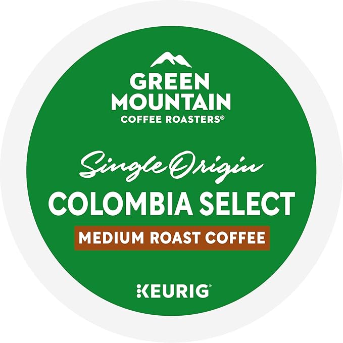 Green Mountain Coffee Roasters Colombia Select, Keurig Single Serve K-Cup Pods, Medium Roast Coffee, 60 Count, (6 Packs of 10)