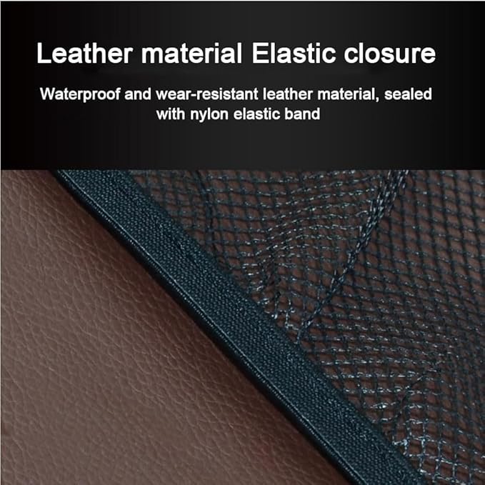 Trunk Organizer for Volvo XC90 XC70 XC60 XC40 V90 V70 V60 V40, Vehicle Hanging Back Seat Boot Bag Car Leather Cargo Storage Bags Waterproof Multifunction Accessories,B/Coffee