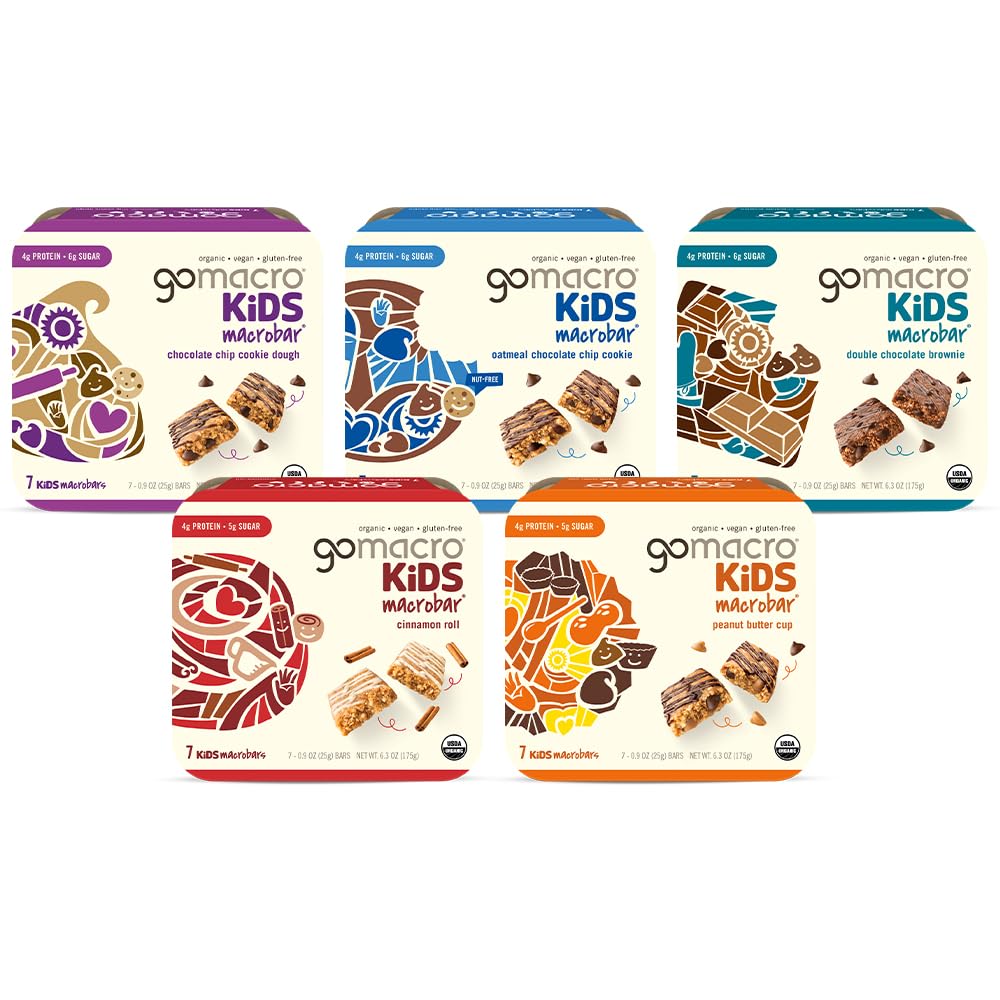 Gomacro, Bar Kids Cinnamon Roll Organic, 6.3 Ounce, 7 Count