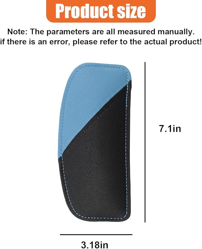 Car Knee Cushion Pad, Comfort Suede & Memory Foam Auto Door Armrest Elbow Protective Pillow, Soft Vehicle Interior Center Console Leg Support Accessories for Most Cars Trucks SUVs(Blue)