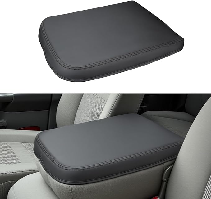 INTGET Center Console Cover for 2002-2012 Dodge Ram 1500 2500 3500 Accessories Interior Middle Armrest Arm Rest ST, SLT, Laramie, Sport, TRX4 Cushion Pad Protector(Fit for Jump Seat Console)