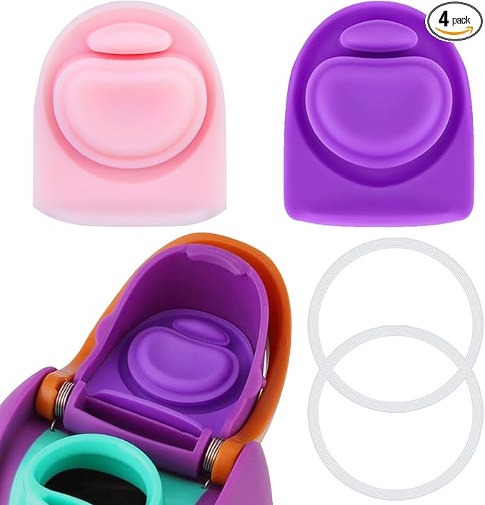 2 Sets Replacement Rubber Stopper and O Ring Gasket Compatible with Owala FreeSip 24oz 32oz,Water Bottle Lid Insert Cap Seal Parts for Owala 16/19/24/32/40oz Mouthpiece Accessories B2S3
